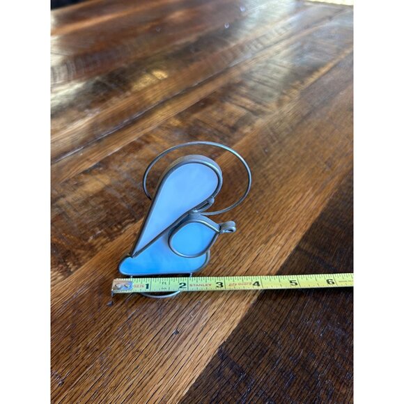 Vintage Stained Glass Nativity Scene With Angels & Star - Picture 2 of 16